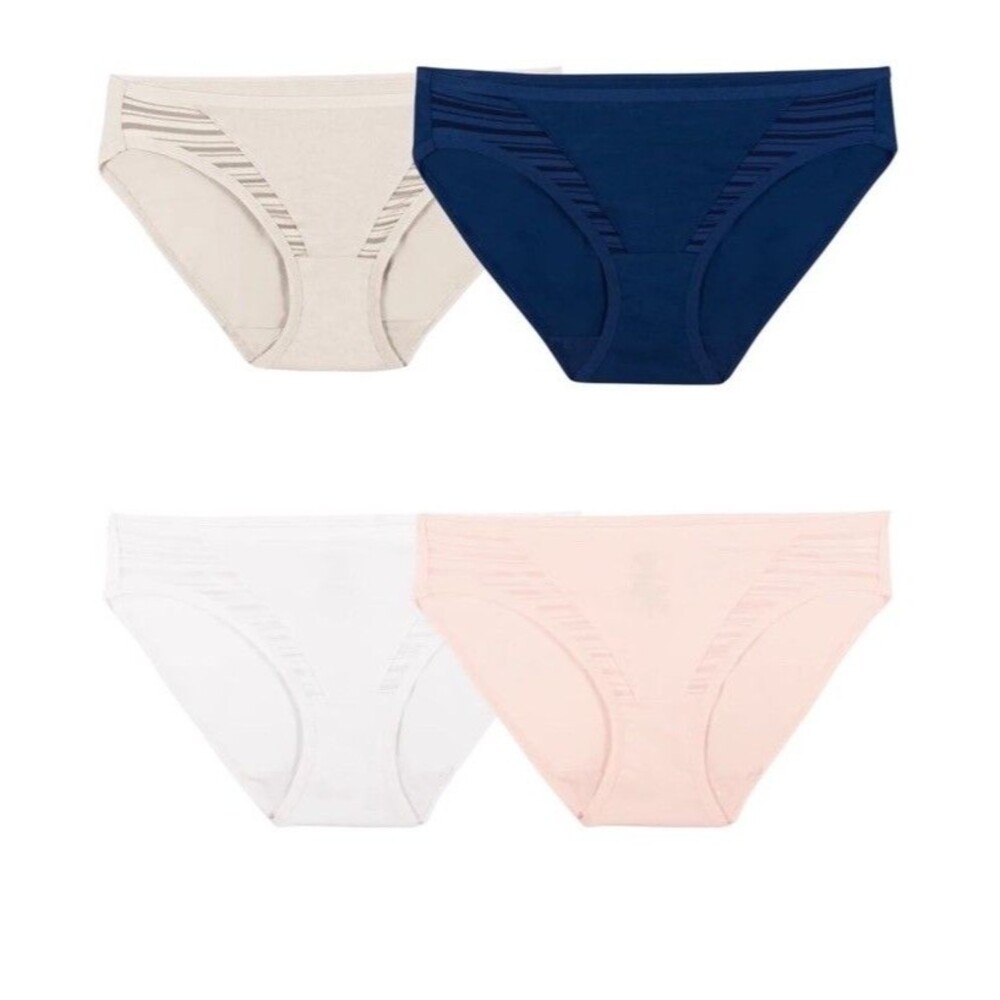 Fruit of the Loom Womens Coolblend Bikini Tagless Panties 4Pack Size 9
